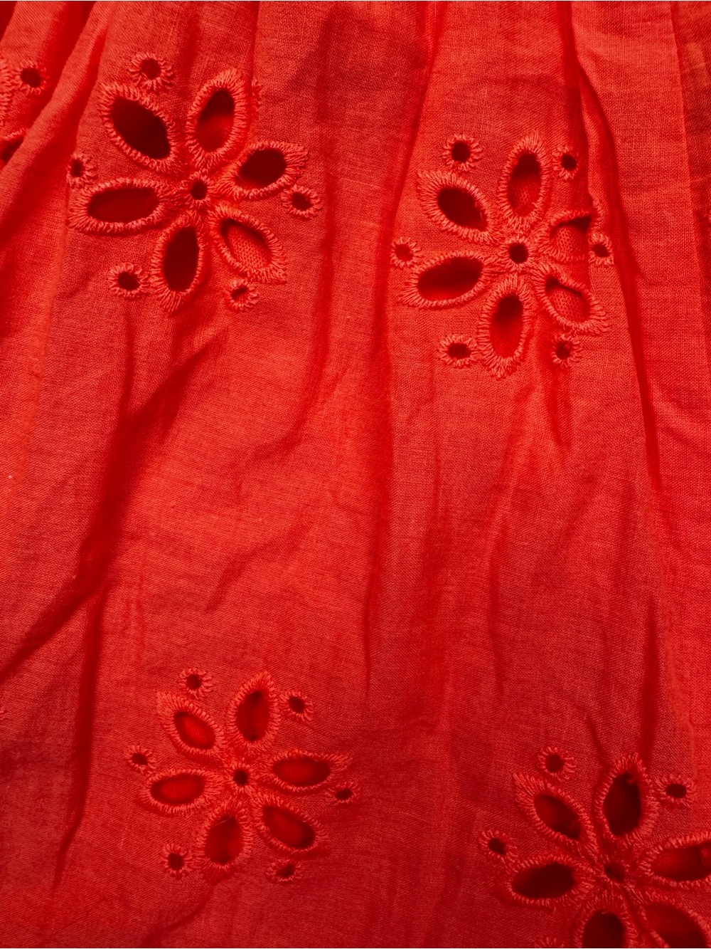 NWT Blue Rain Coral Eyelet Scalloped Tank Shorts Romper Size Small Francesca’s - Picture 8 of 8
